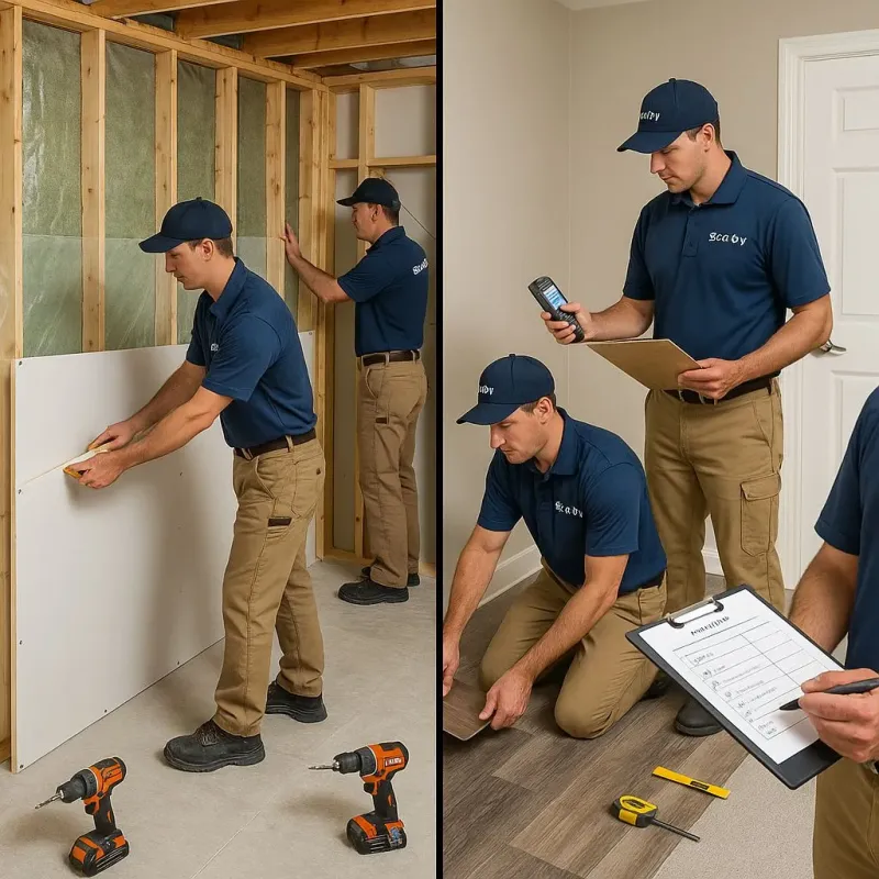 Repairs and Reconstruction process in Plainfield Village, CT
